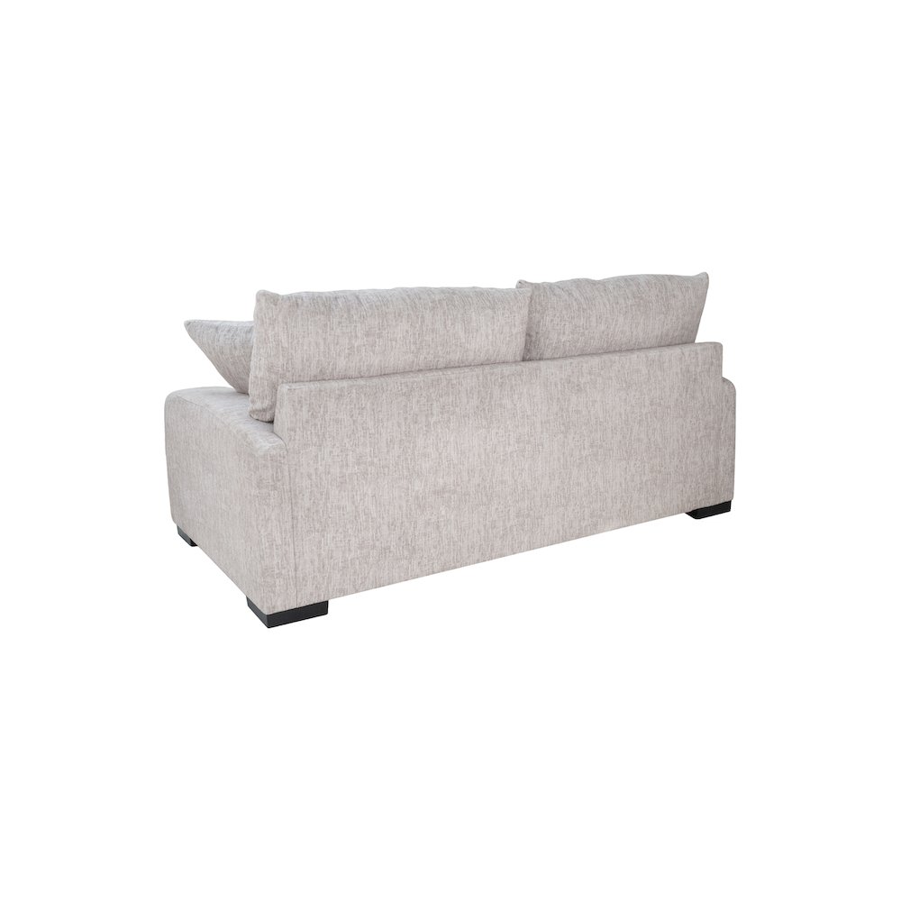 Porter Designs Big Chill Soft Microfiber Loveseat, Cream. Picture 4