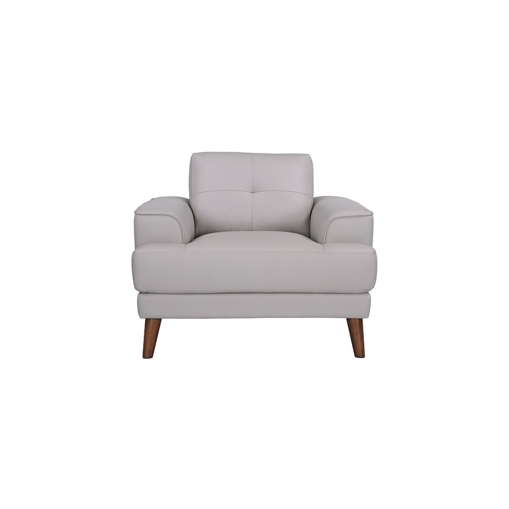 Porter Designs Anzio Top Quality Leather Chair, Cream. Picture 3