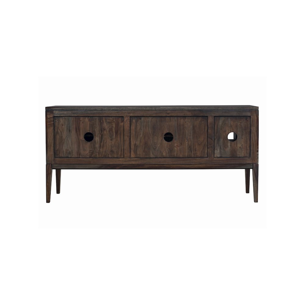 Porter Designs Fall River Solid Sheesham Wood Sideboard, Gray. Picture 4