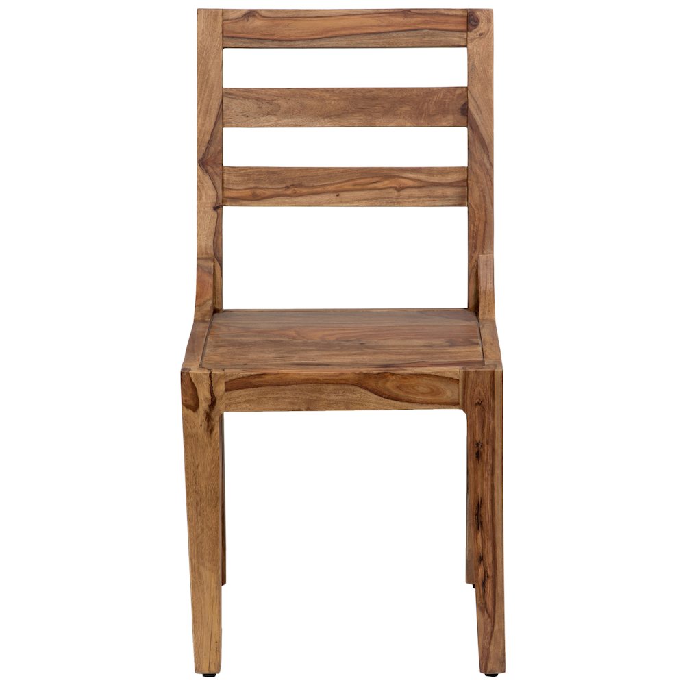 Porter Designs Urban Solid Sheesham Wood Dining Chair, Brown (Set of 2). Picture 2
