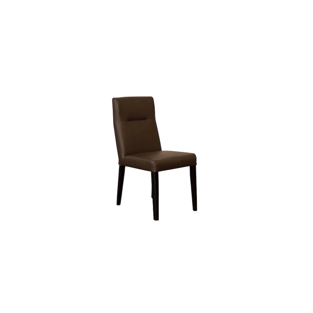Porter Designs Verona Leather-Look Dining Chair, Brown (Set of 2). Picture 1
