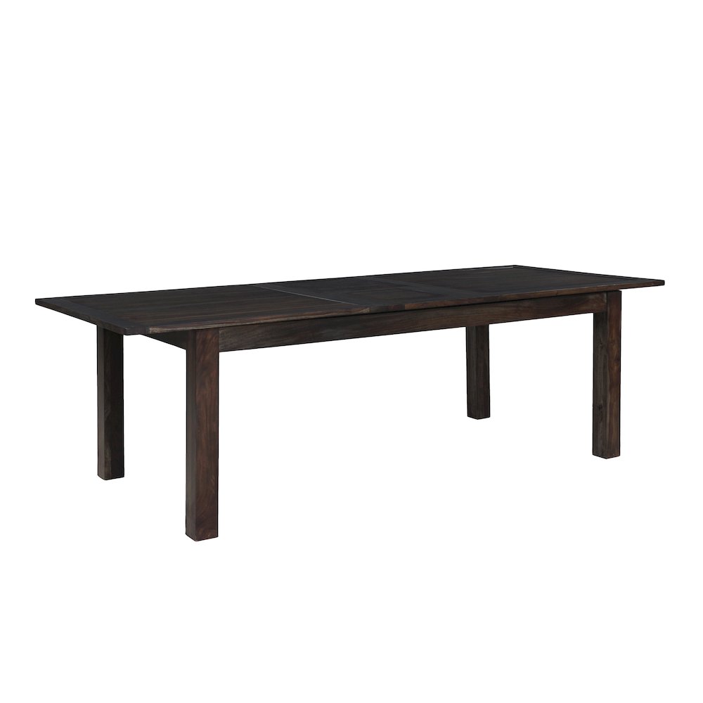 Urban Solid Sheesham Wood Extendable Dining Table, Gray. Picture 3