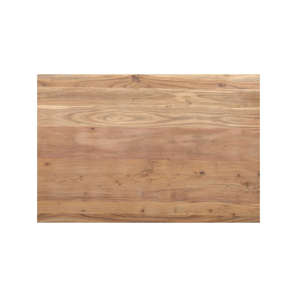 Porter Designs Manzanita Live Edge Solid Acacia Wood Dining Table, Natural. Picture 3