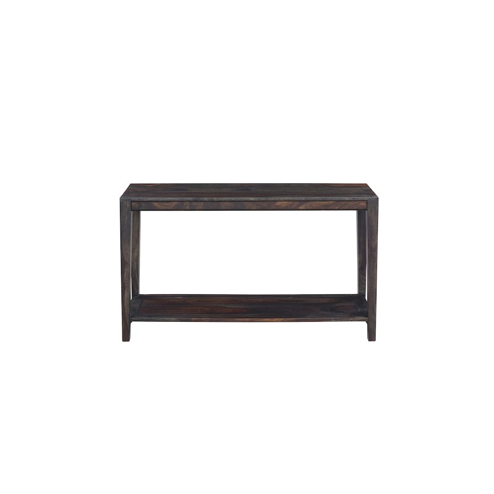 Porter Designs Fall River Solid Sheesham Wood Console Table, Gray. Picture 2