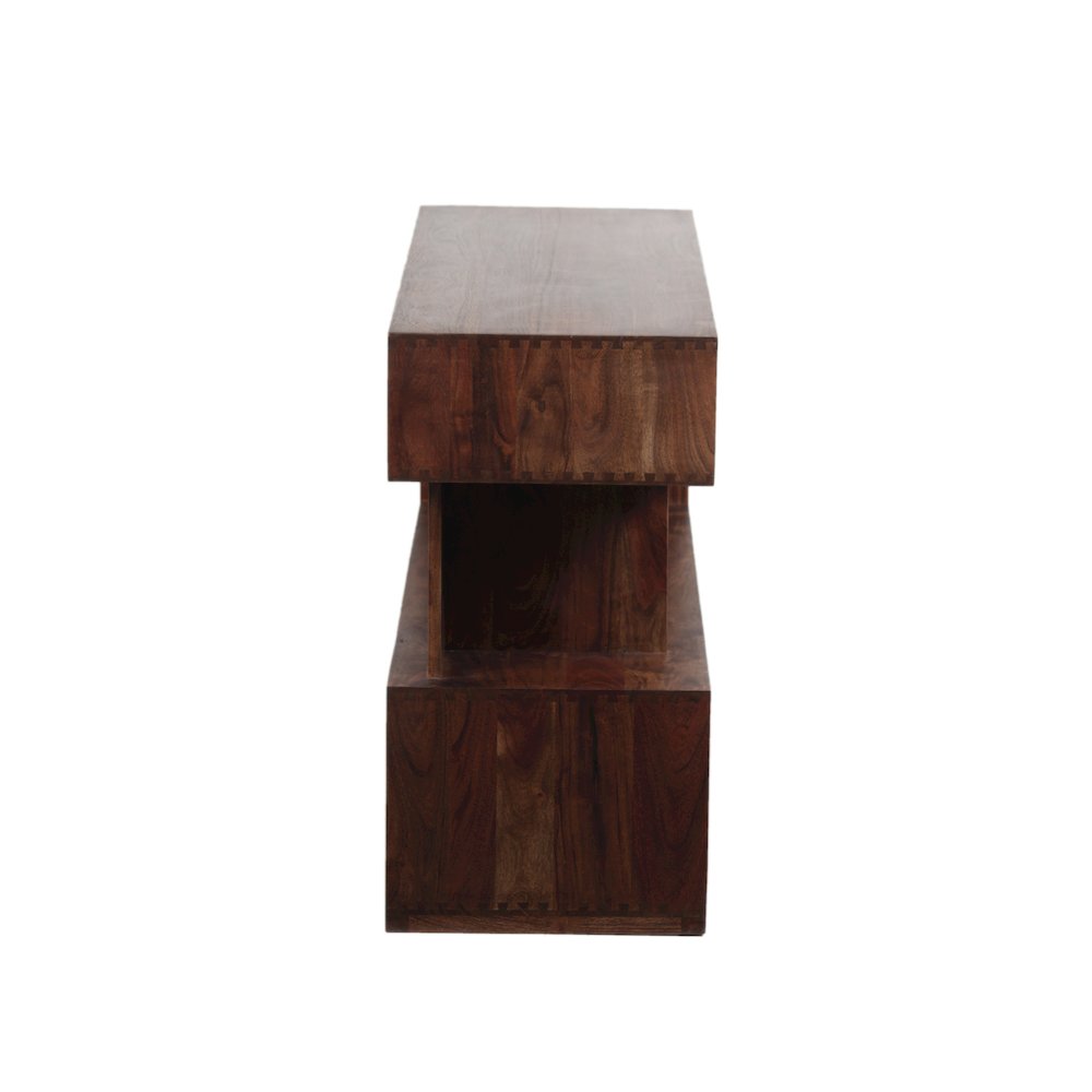 Porter Designs Portola Solid Acacia Wood Console Table, Brown. Picture 3