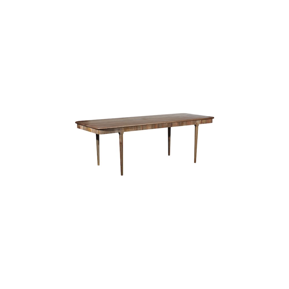 Porter Designs Petra Solid Wood Dining Table, Natural. Picture 1