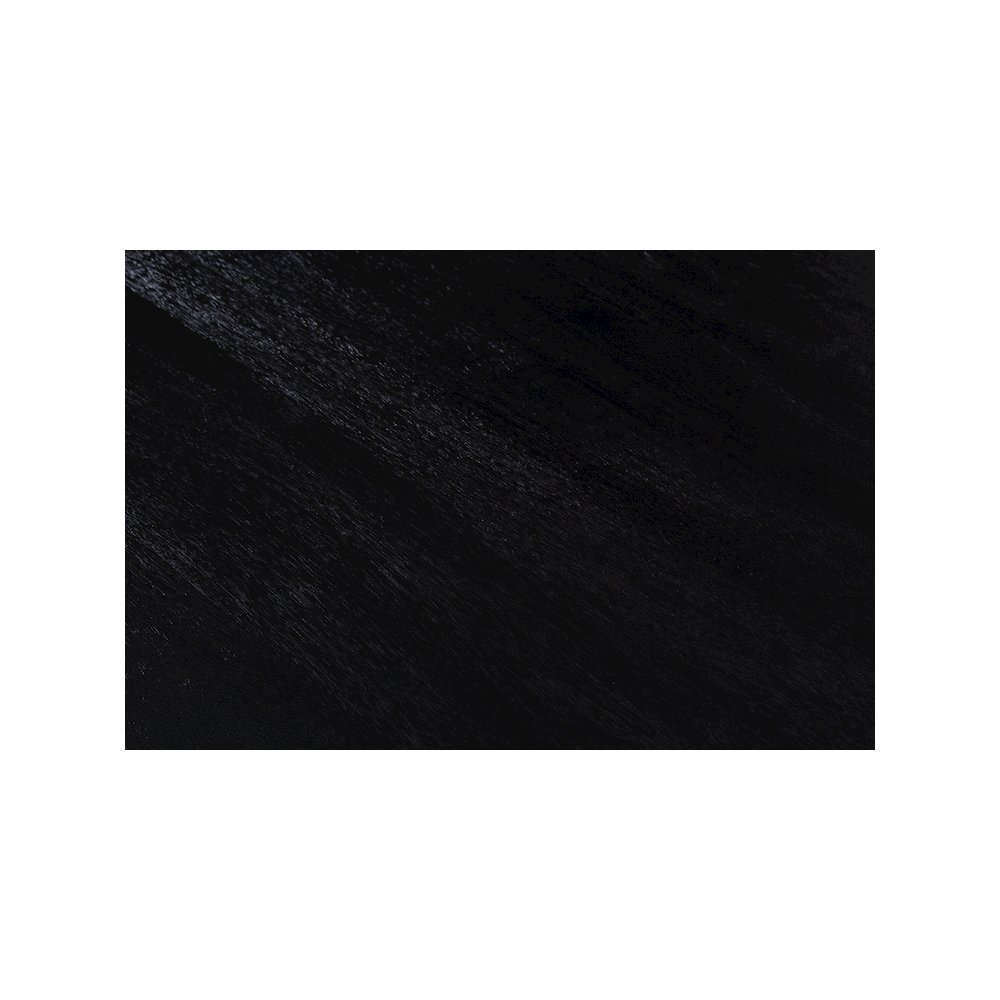 Porter Designs Udo Solid Wood Dining Table, Black. Picture 7