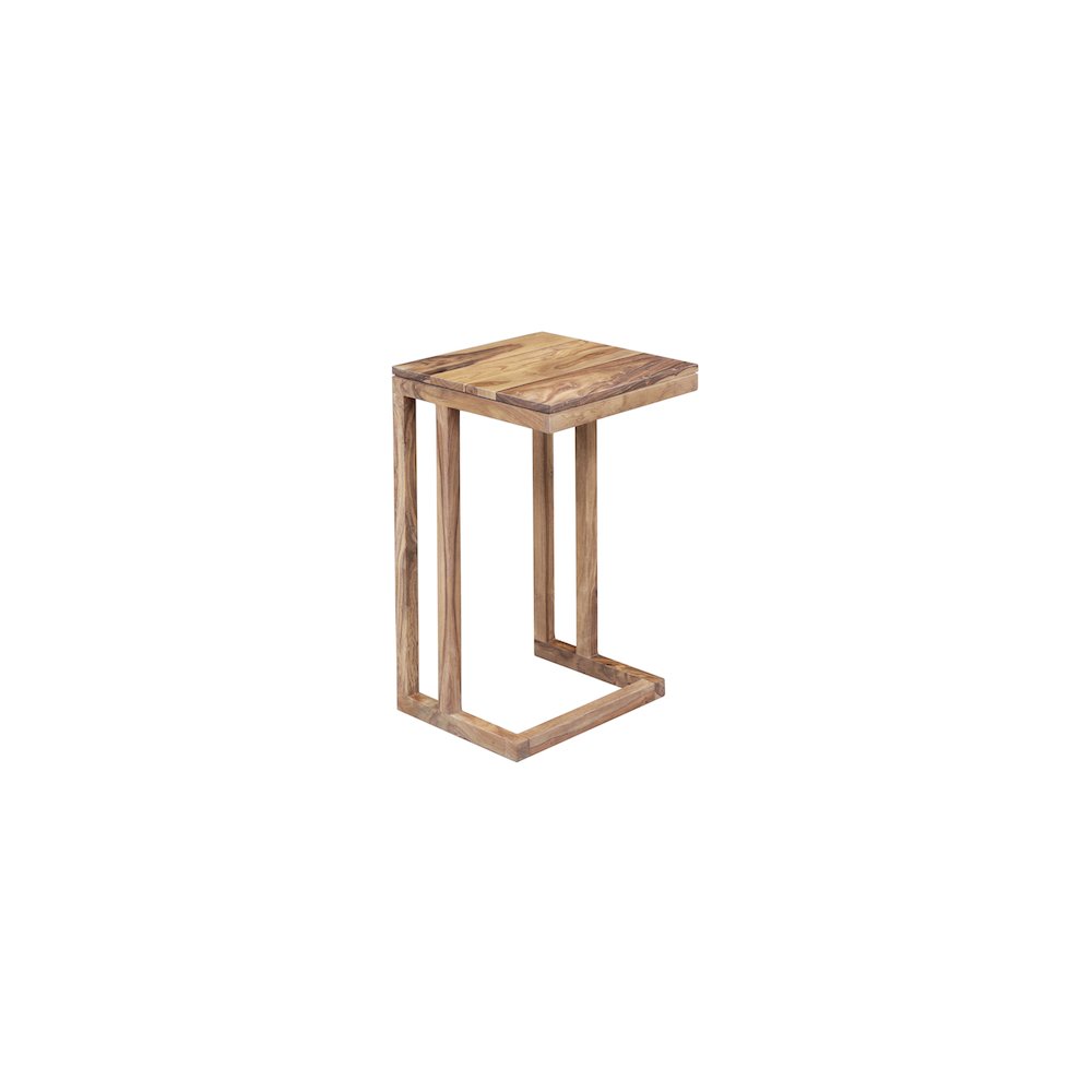 Porter Designs Urban Solid Sheesham Wood End Table, Natural (Set of 2). Picture 6