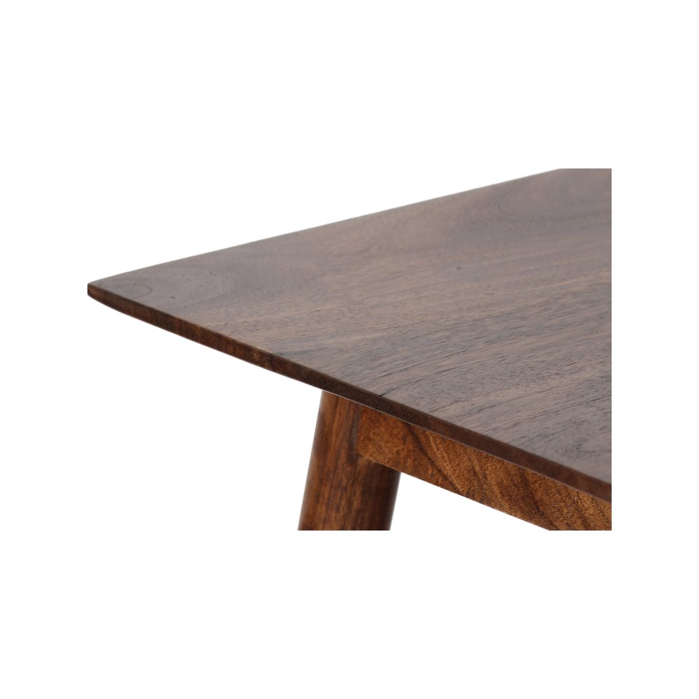 Porter Designs Portola Solid Acacia Wood End Table, Brown. Picture 5