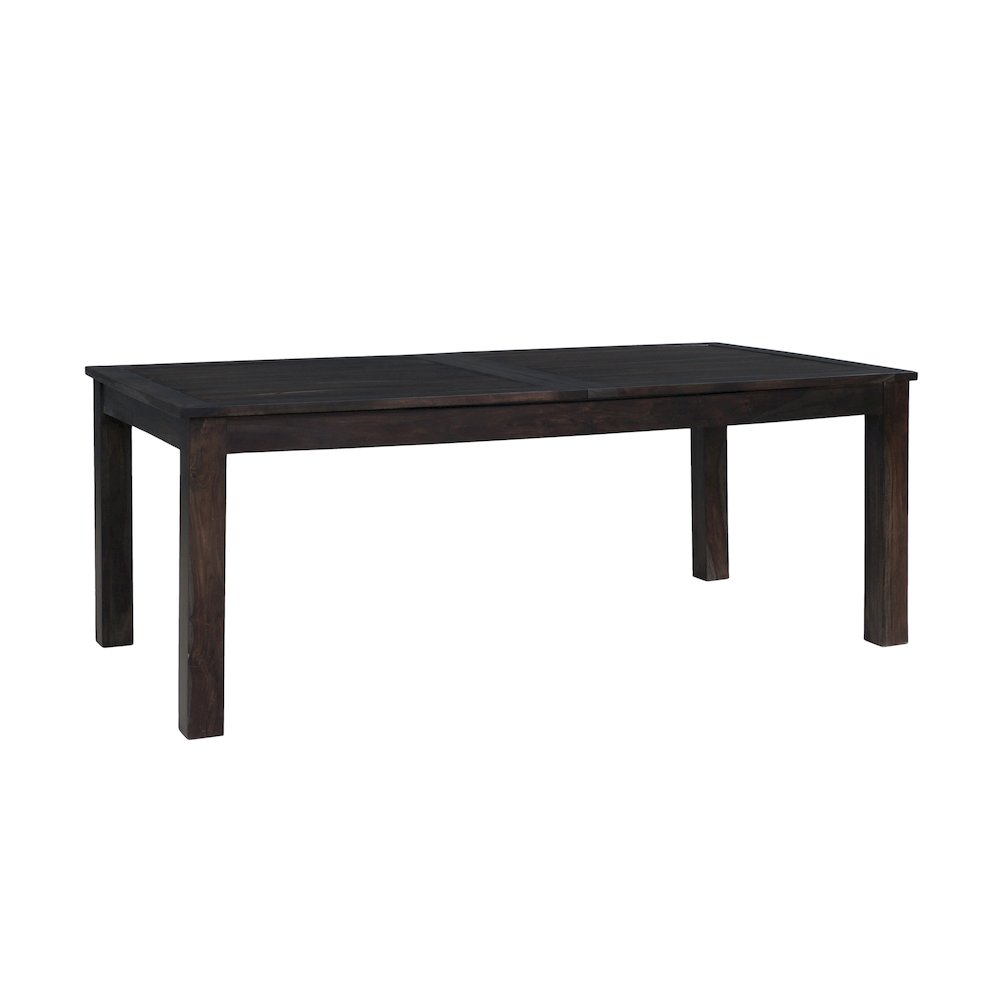 Urban Solid Sheesham Wood Extendable Dining Table, Gray. Picture 1