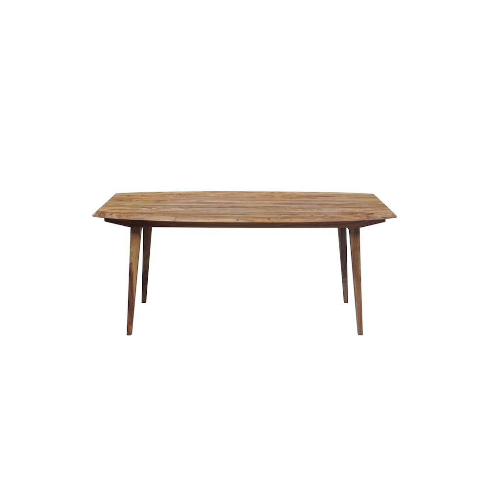 Porter Designs Fusion Solid Sheesham Wood Dining Table, Natural. Picture 5