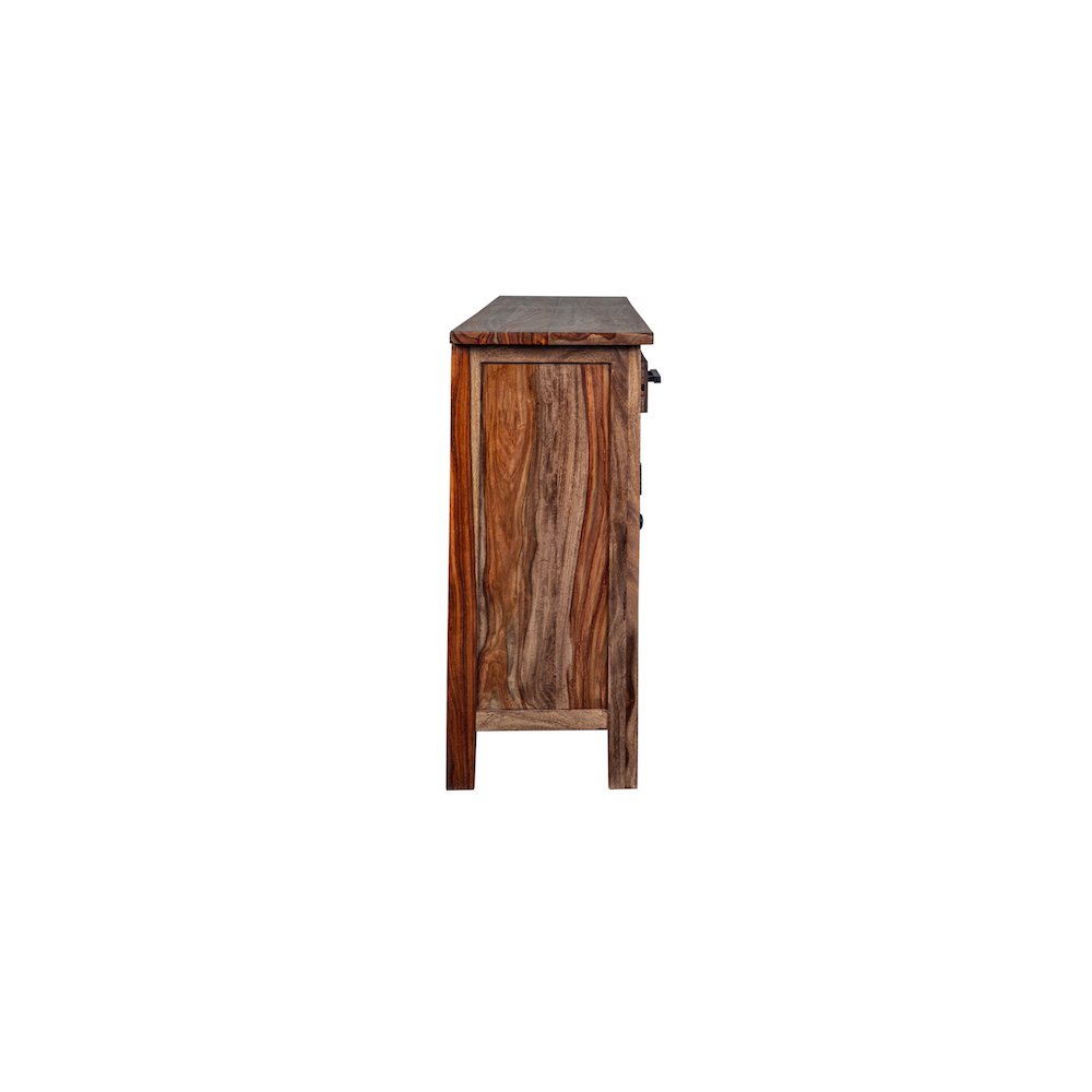 Porter Designs Kalispell Solid Sheesham Wood Bar Sideboard, Brown. Picture 3