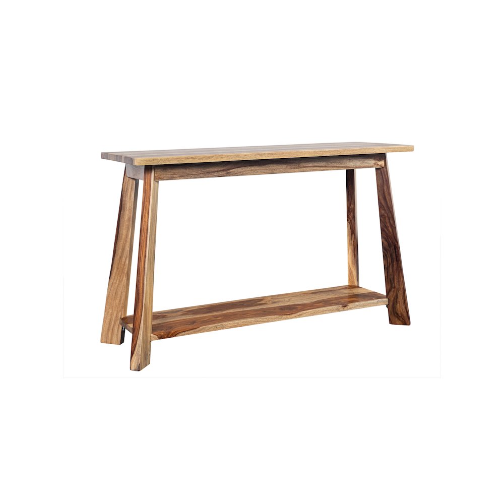 Porter Designs Kalispell Solid Sheesham Wood Console Table, Natural. Picture 7