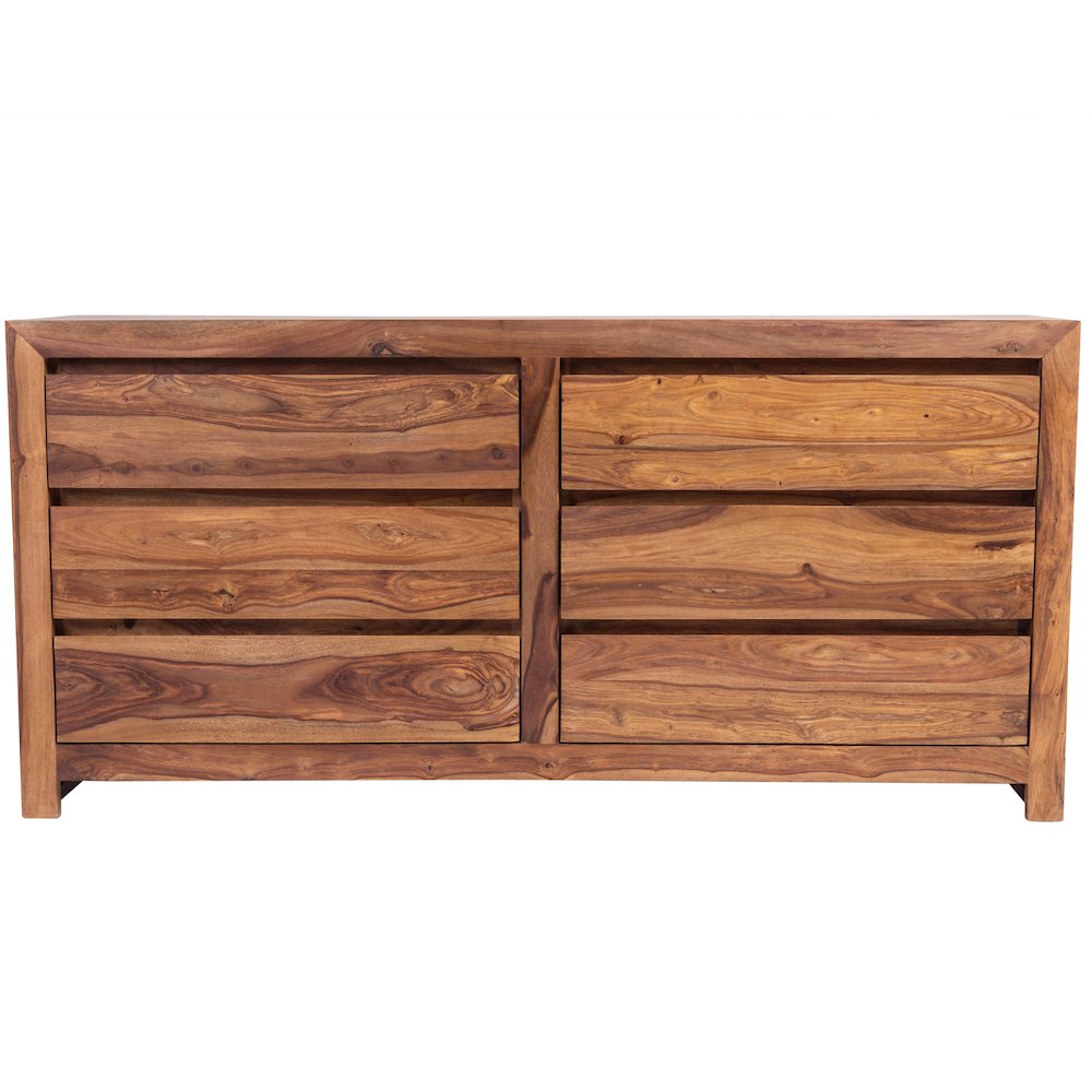 Porter Designs Urban Solid Sheesham Wood Dresser, Natural. Picture 3