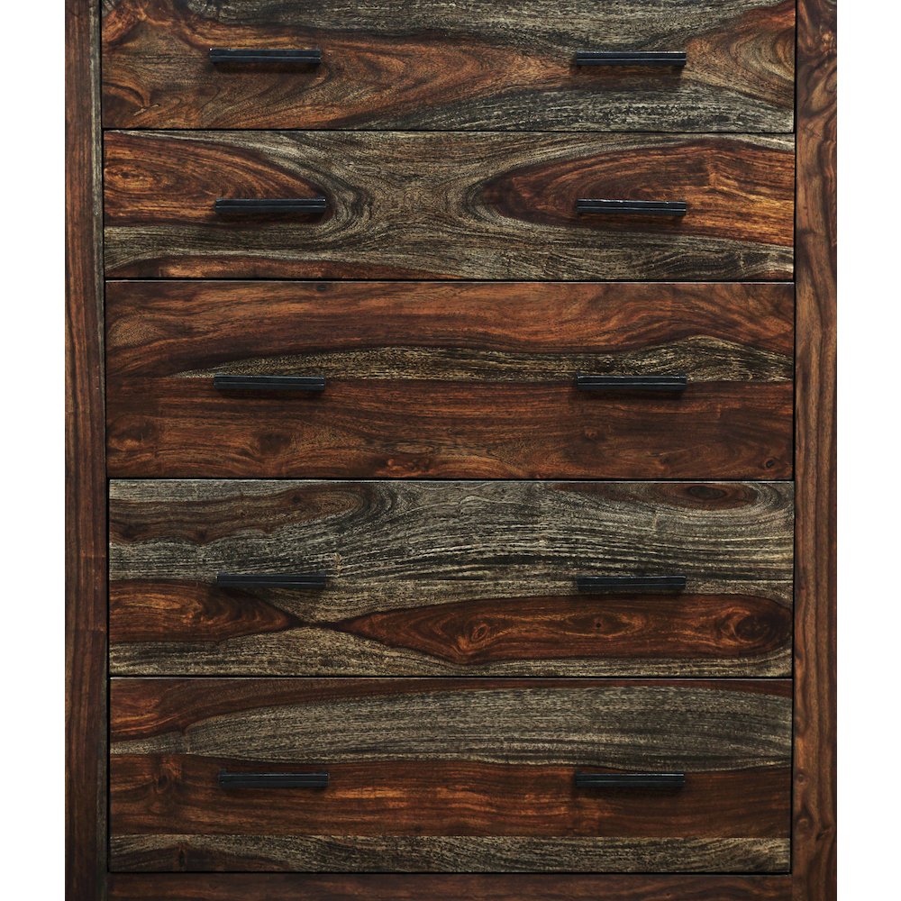 Porter Designs Fall River Solid Sheesham Wood Chest, Gray. Picture 9