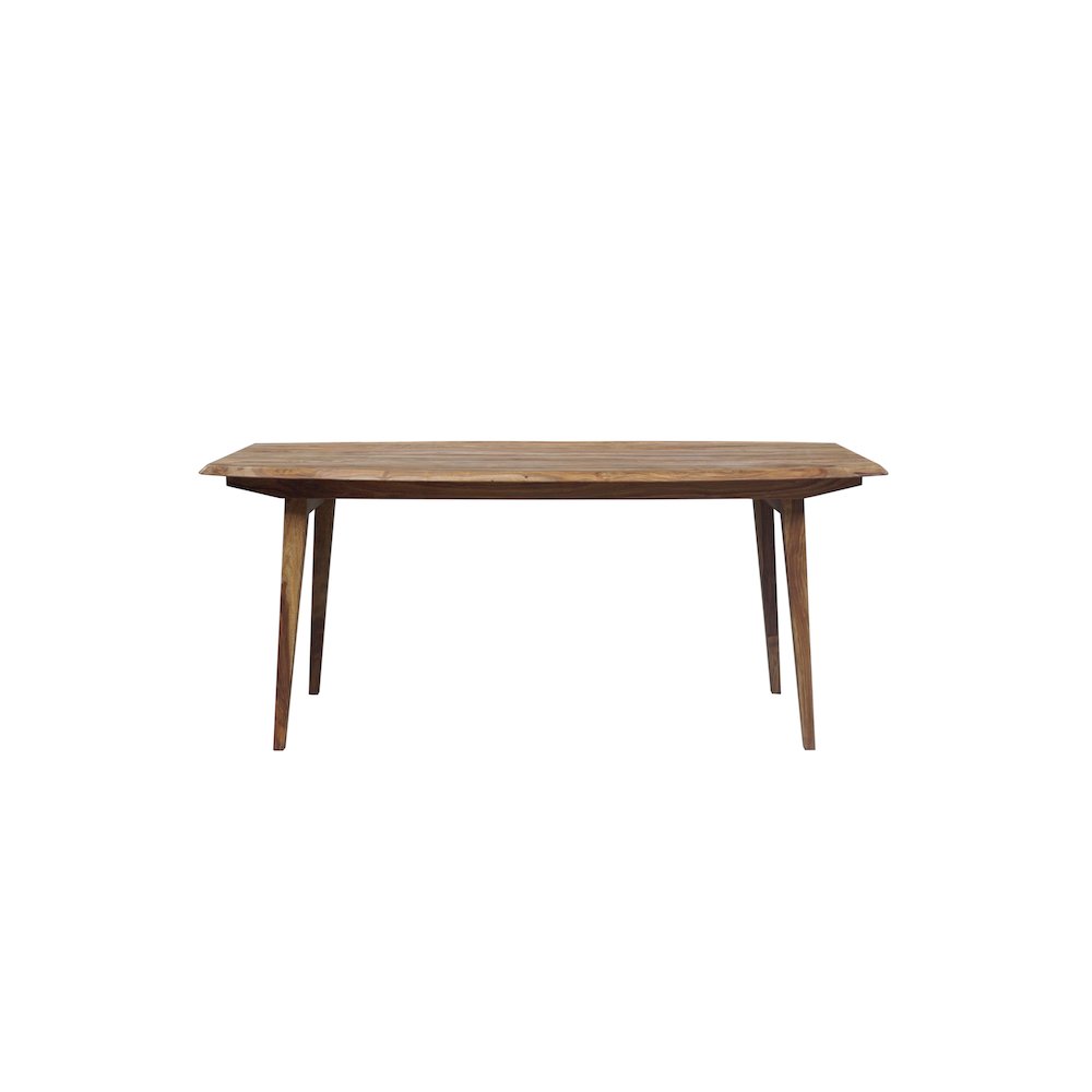 Porter Designs Fusion Solid Sheesham Wood Dining Table, Natural. Picture 3
