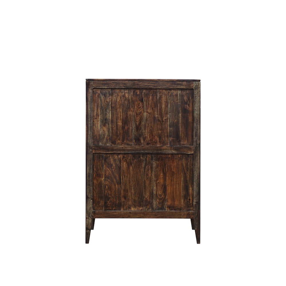 Porter Designs Fall River Solid Sheesham Wood Chest, Gray. Picture 5