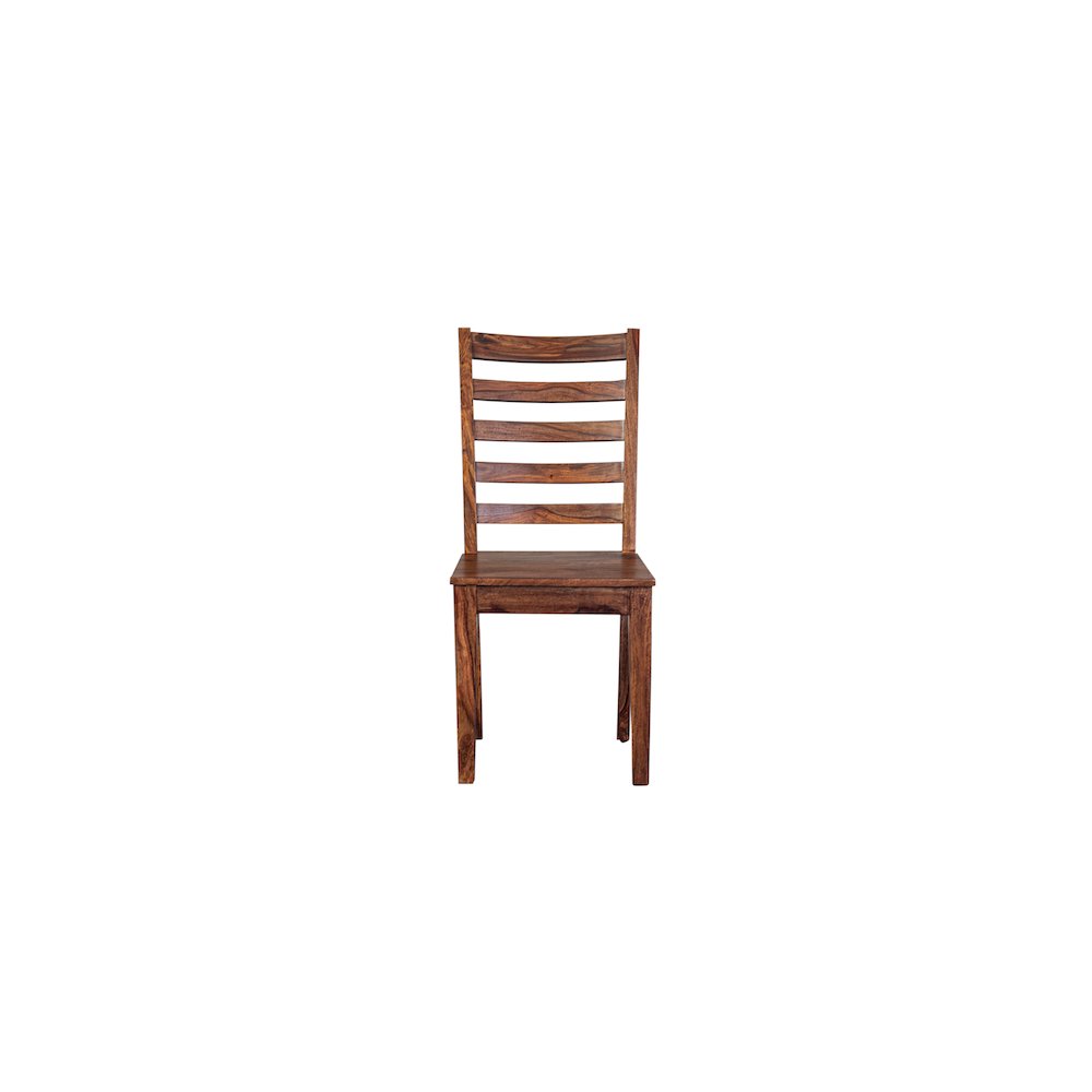 Porter Designs Sonora Solid Sheesham Wood Dining Chair, Brown. Picture 3