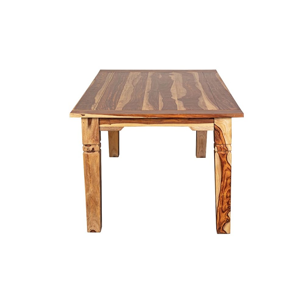 Porter Designs Taos Solid Sheesham Wood 72" Rectangular Dining Table, Natural. Picture 4