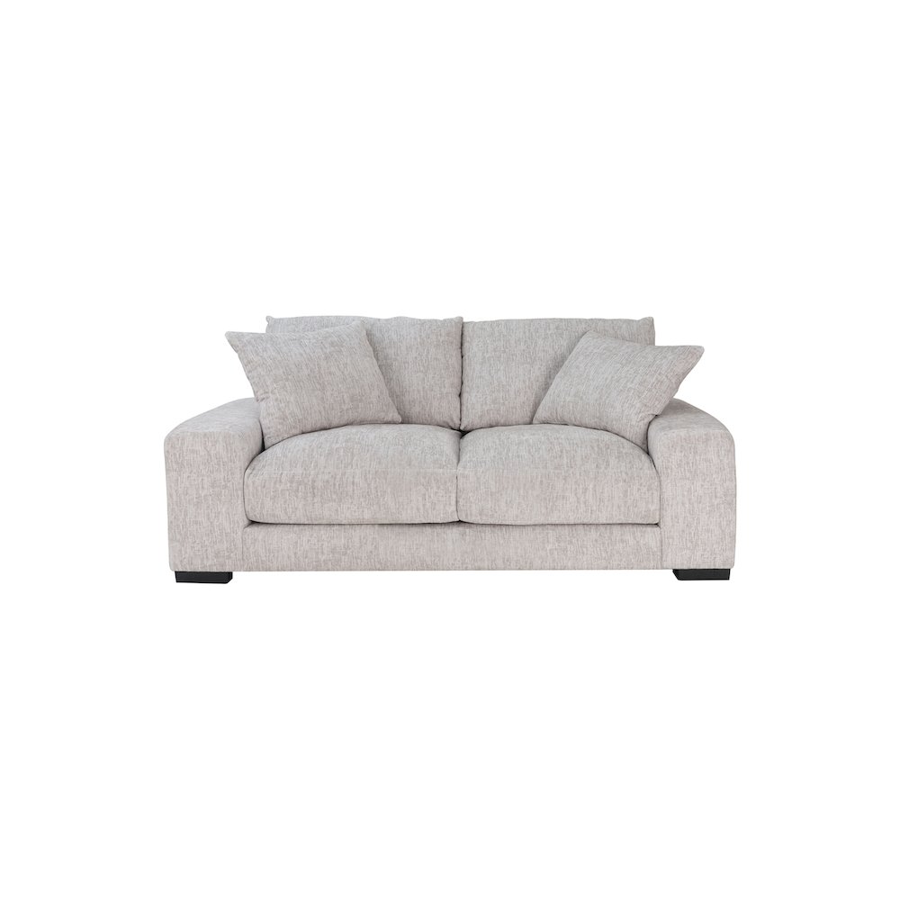 Porter Designs Big Chill Soft Microfiber Loveseat, Cream. Picture 3