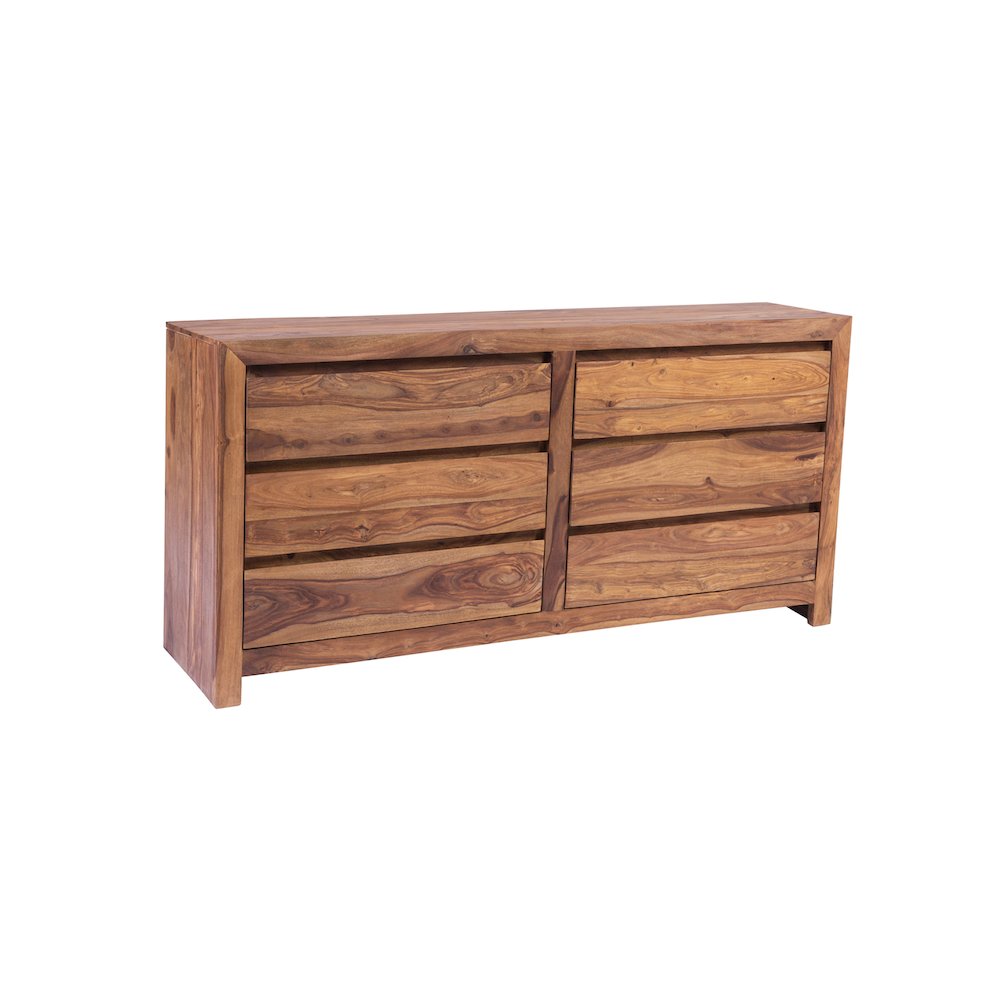 Porter Designs Urban Solid Sheesham Wood Dresser, Natural. Picture 8