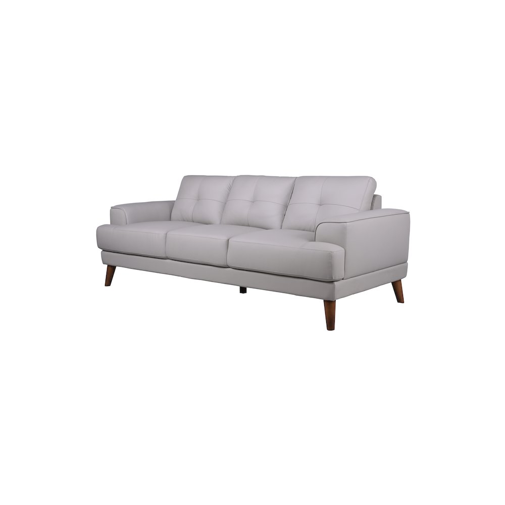 Porter Designs Anzio Top Quality Leather Sofa, Cream. Picture 1