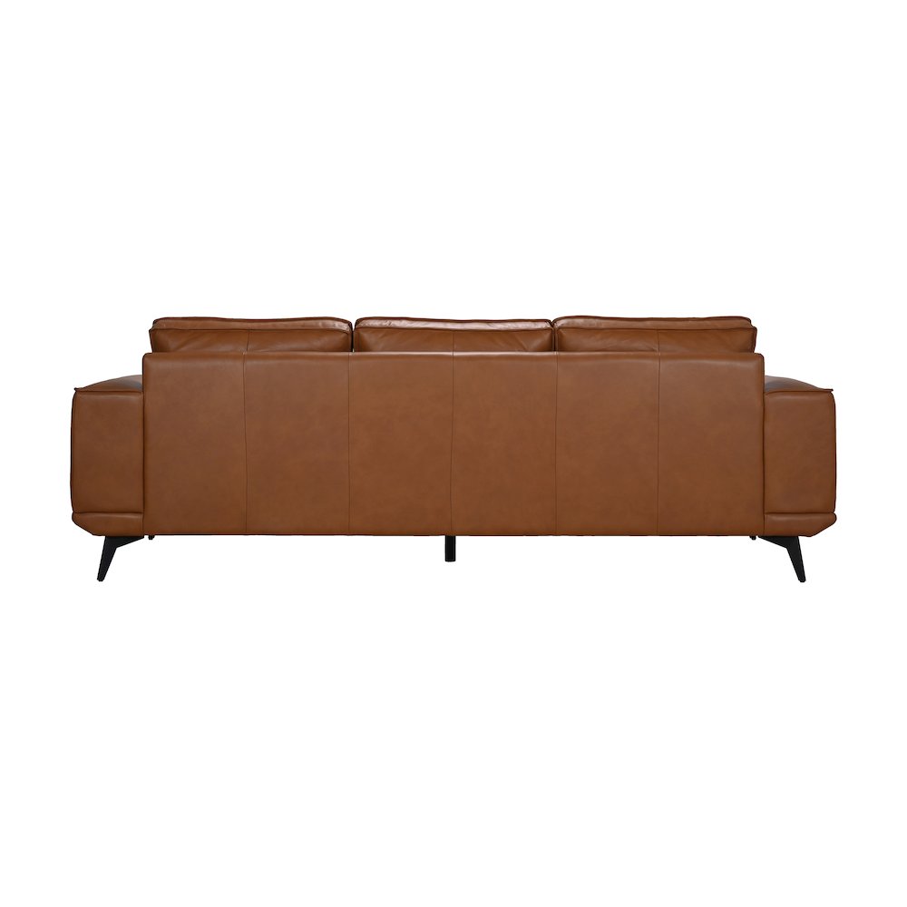 Pirelli Full-Grain Leather Sofa, Brown. Picture 5
