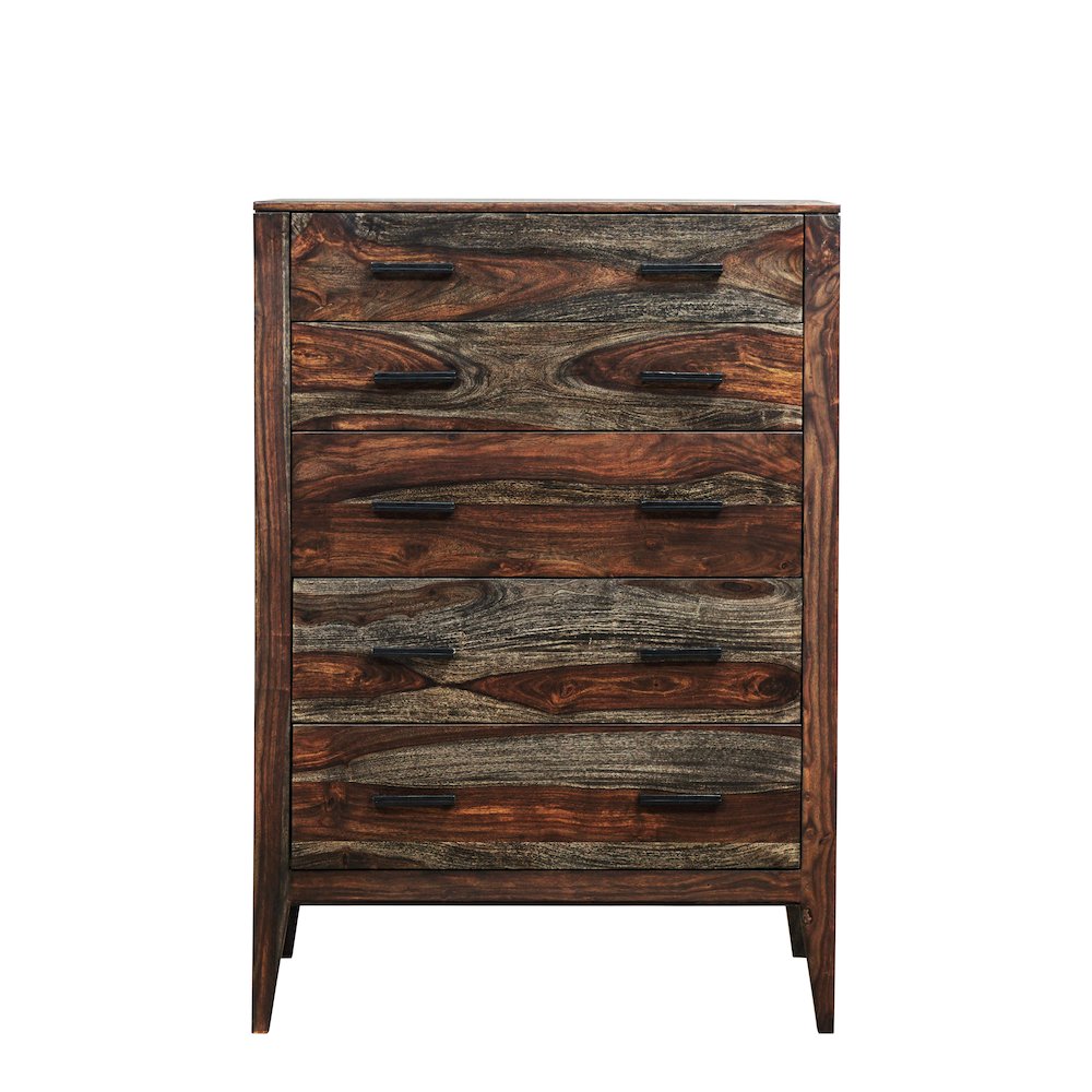 Porter Designs Fall River Solid Sheesham Wood Chest, Gray. Picture 8