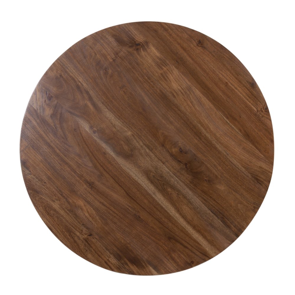 Portola Solid Acacia Wood Dining Table, Brown. Picture 5