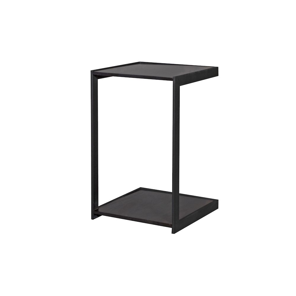 Manzanita Live Edge Solid Sheesham Wood End Table, Dark Brown (Set of 2). Picture 3