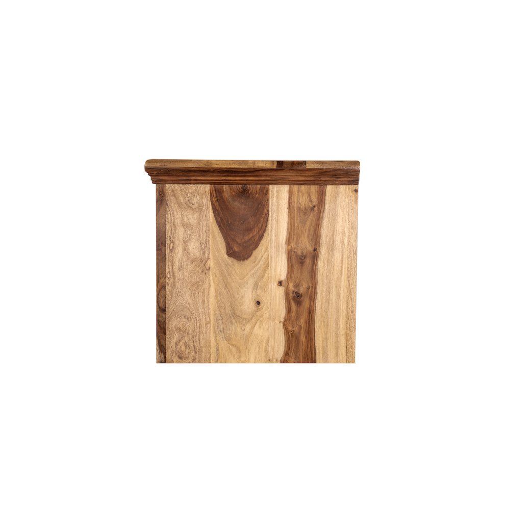 Porter Designs Taos Solid Sheesham Wood Nightstand, Natural. Picture 6