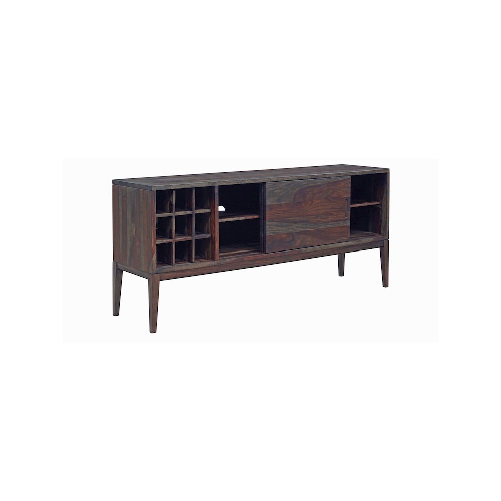 Porter Designs Fall River Solid Sheesham Wood Sideboard, Gray. Picture 6