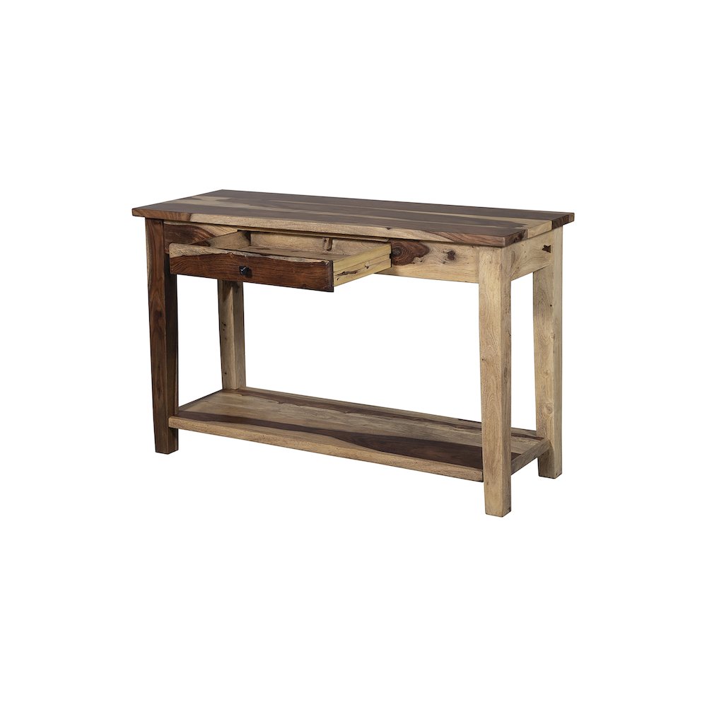 Porter Designs Taos Solid Sheesham Wood Console Table, Natural. Picture 4