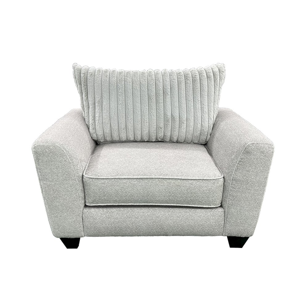Broadway Microfiber Chair, Gray. Picture 2