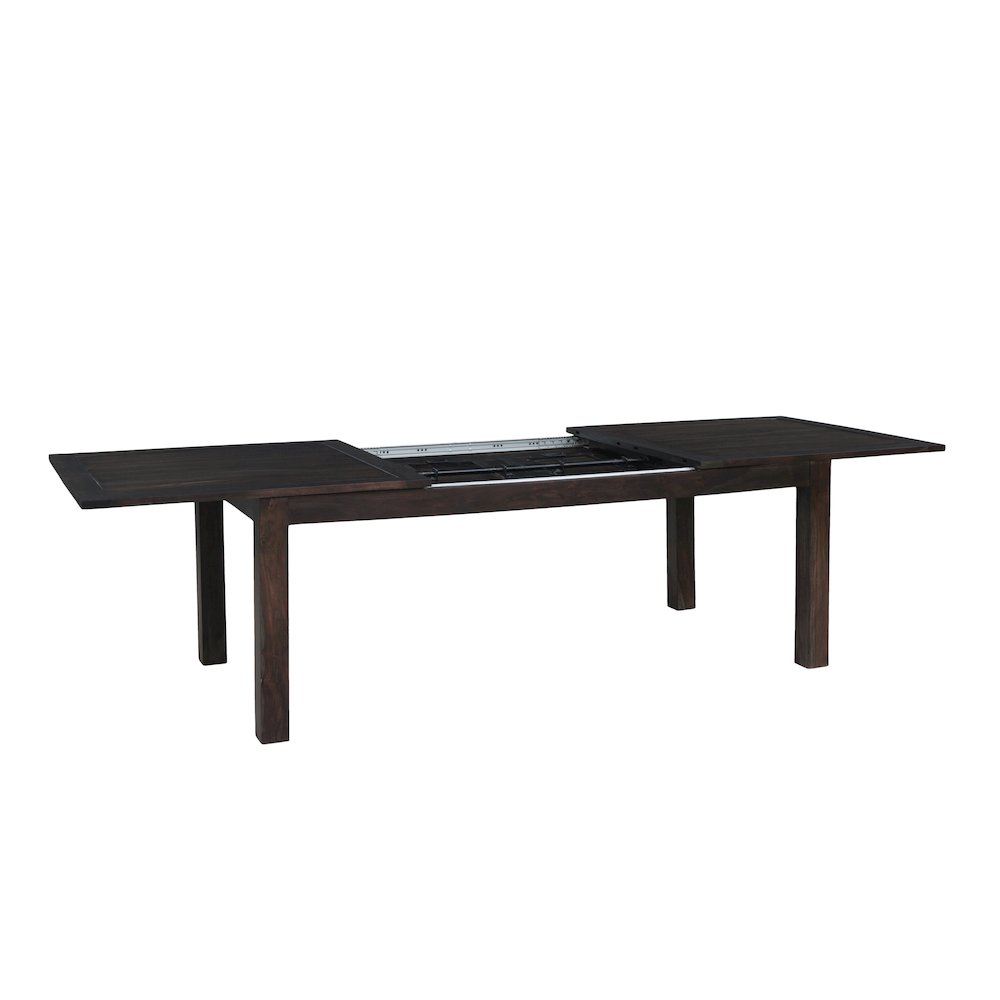 Urban Solid Sheesham Wood Extendable Dining Table, Gray. Picture 2