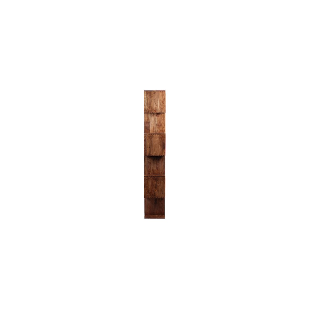 Porter Designs Portola Solid Acacia Wood Bookcase, Brown. Picture 3