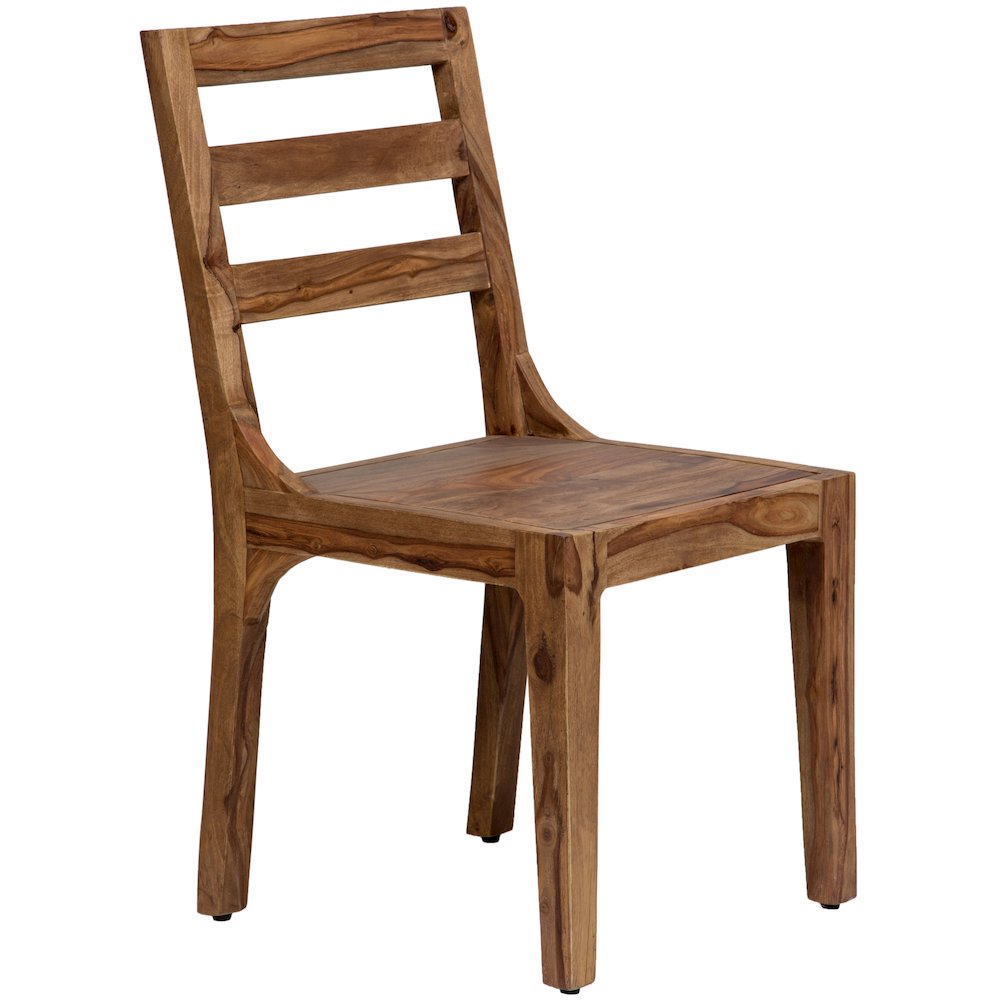 Porter Designs Urban Solid Sheesham Wood Dining Chair, Brown (Set of 2). Picture 5