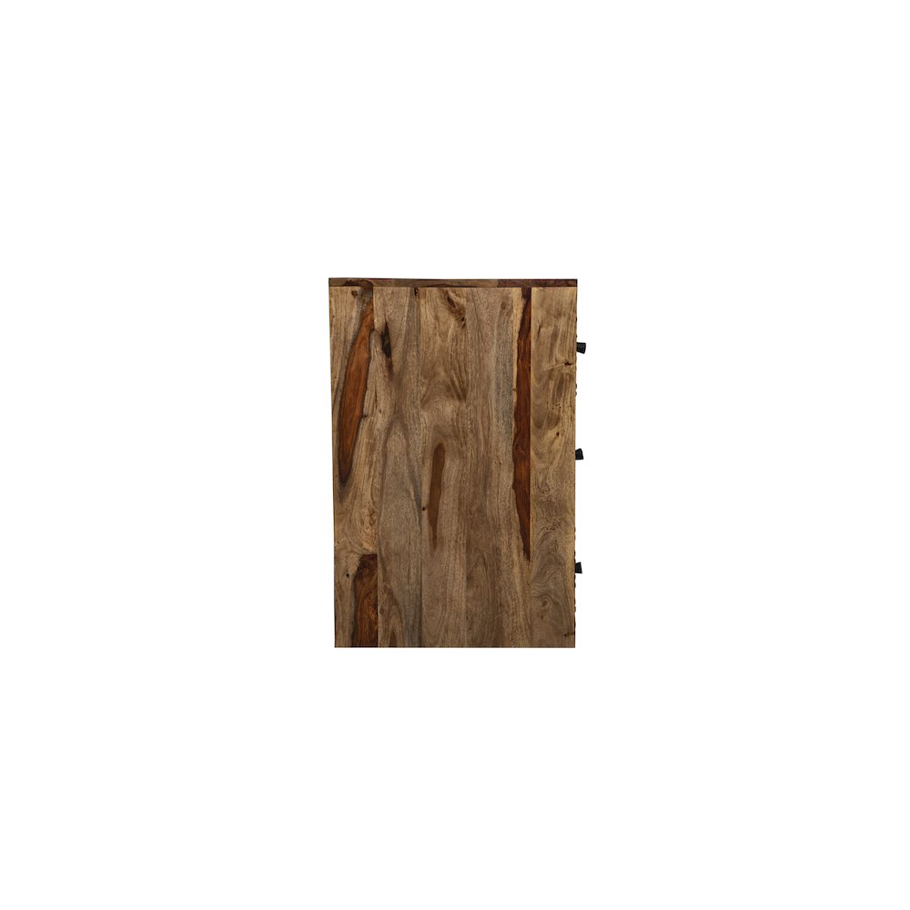 Waves Solid Sheesham Wood Dresser, Brown. Picture 9