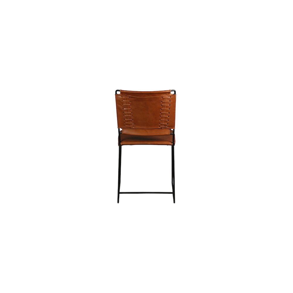 Porter Designs Toluca Leather Dining Chair, Brown (Set of 2). Picture 3