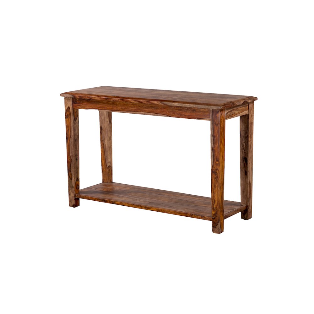Porter Designs Sonora Solid Sheesham Wood Console Table, Brown. Picture 3