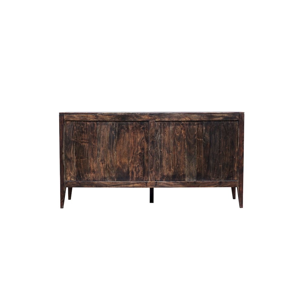 Porter Designs Fall River Solid Sheesham Wood Dresser, Gray. Picture 5