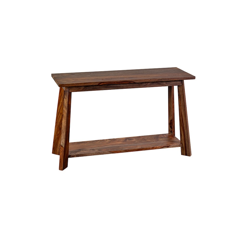 Porter Designs Kalispell Solid Sheesham Wood Console Table, Brown. Picture 4