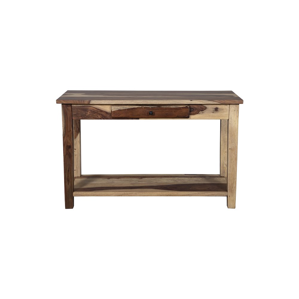 Porter Designs Taos Solid Sheesham Wood Console Table, Natural. Picture 2