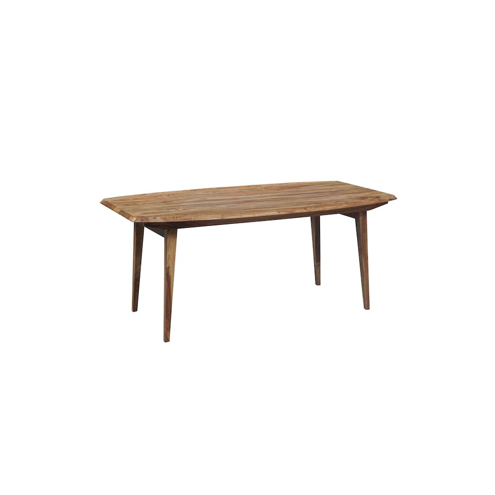 Porter Designs Fusion Solid Sheesham Wood Dining Table, Natural. Picture 6