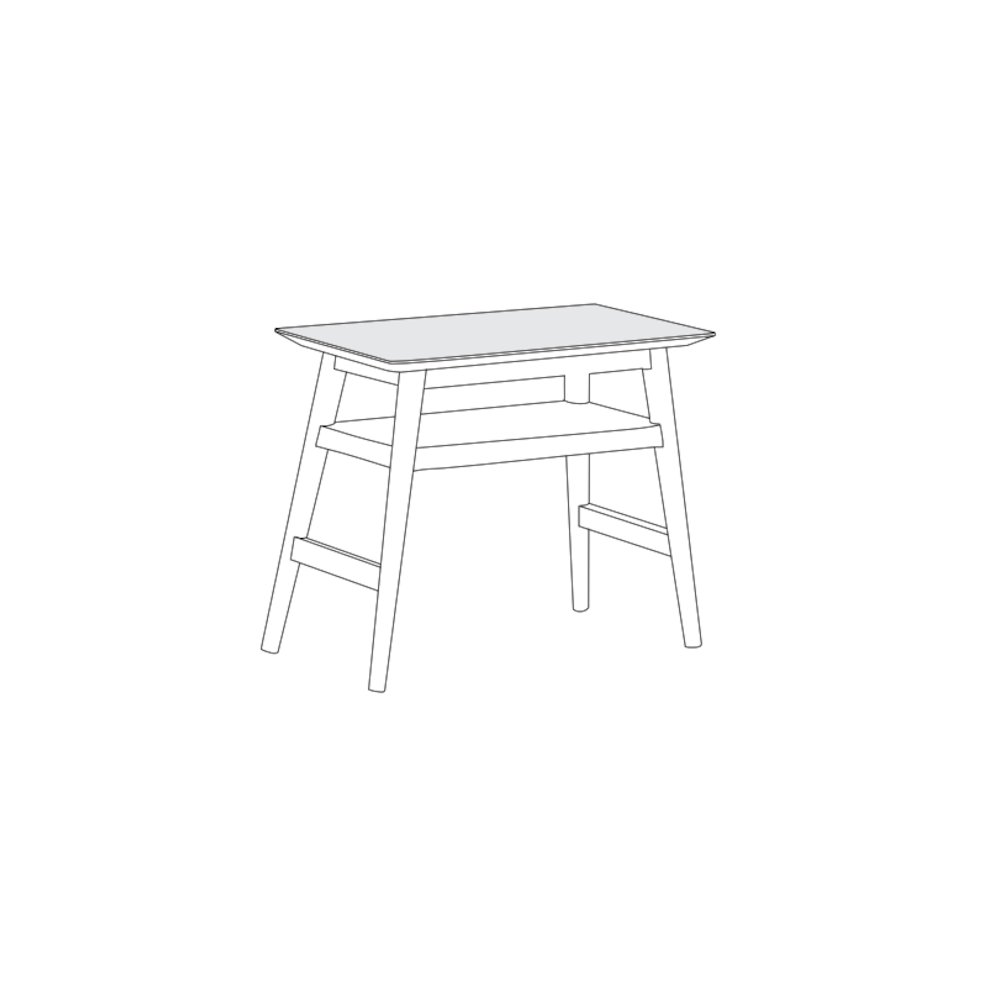 Porter Designs Portola Solid Acacia Wood End Table, Brown. Picture 4