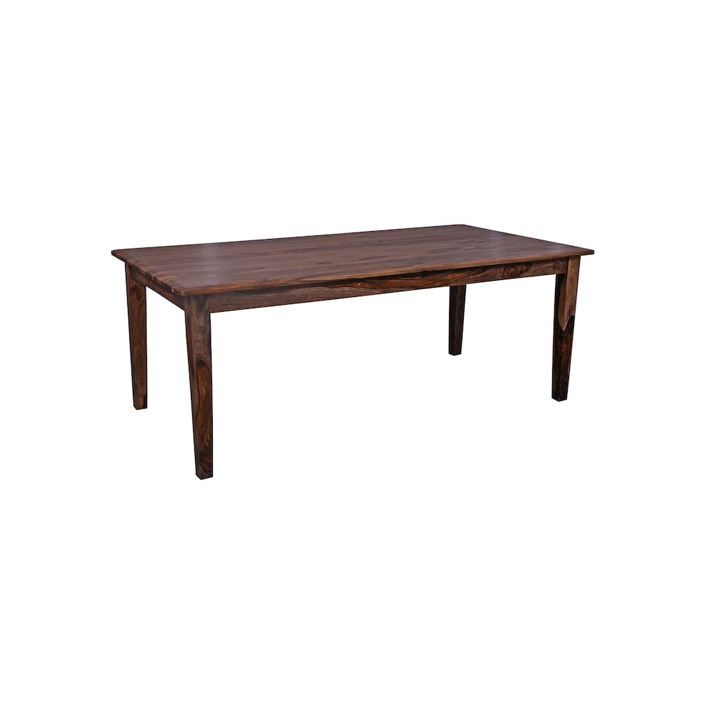 Porter Designs Sonora Solid Sheesham Wood Dining Table, Brown. Picture 1