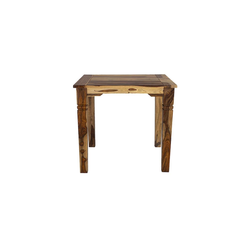 Porter Designs Taos Solid Sheesham Wood 54" Square Counter Table, Natural. Picture 2