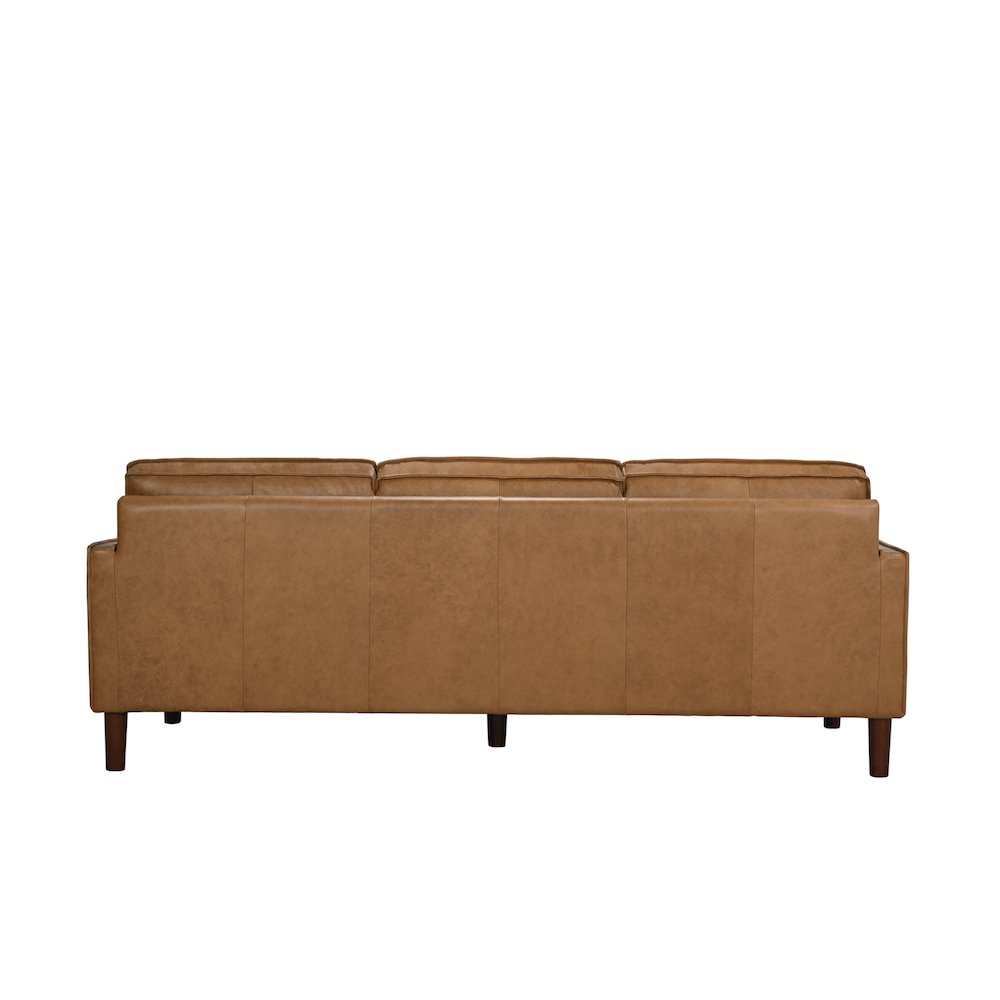 Soria Top-Grain Leather Sofa, Brown. Picture 5