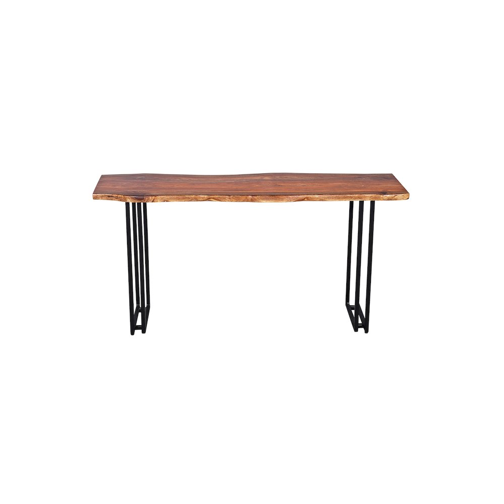 Porter Designs Manzanita Live Edge Solid Sheesham Wood Console Table, Brown. Picture 2