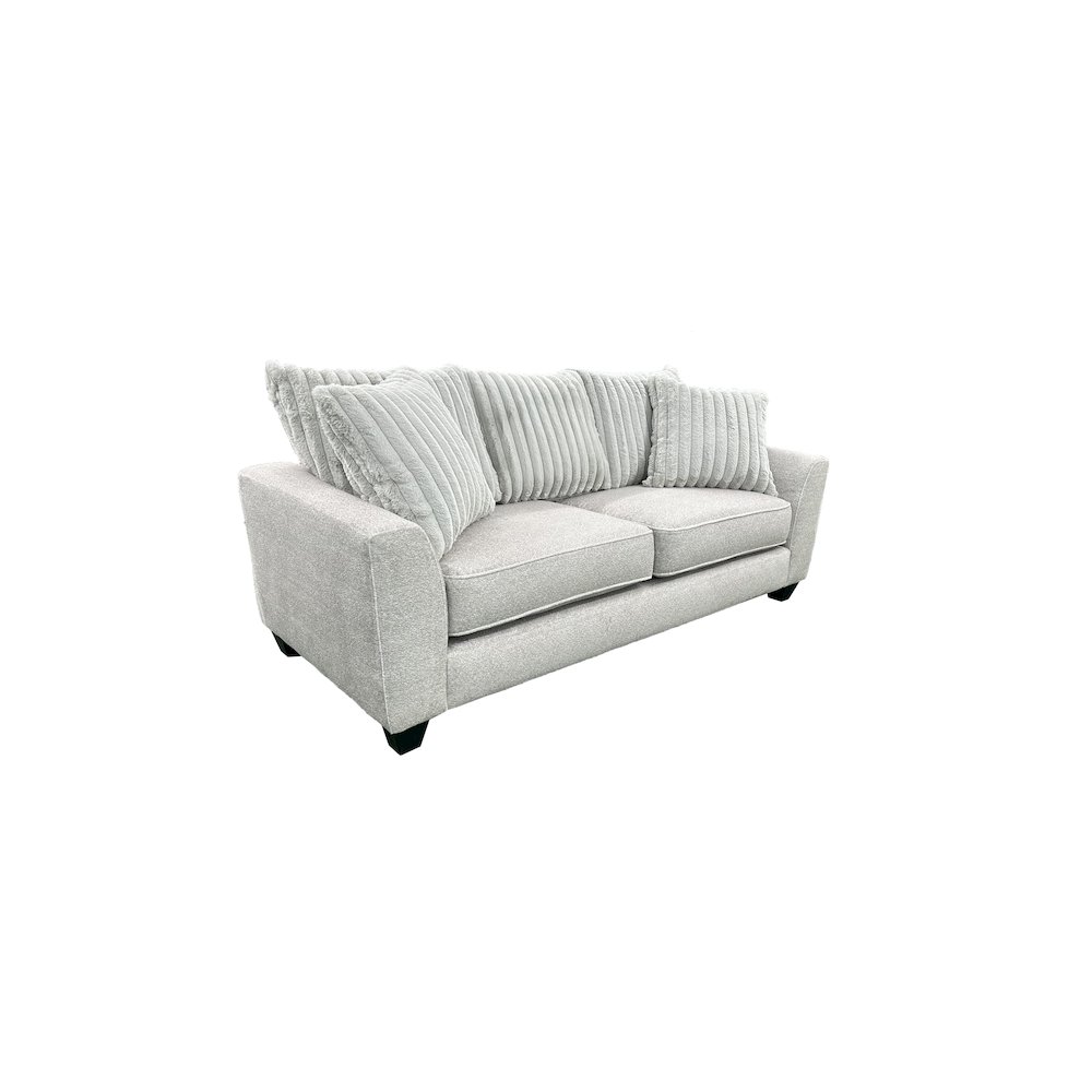 Broadway Microfiber Sofa, Gray. Picture 1